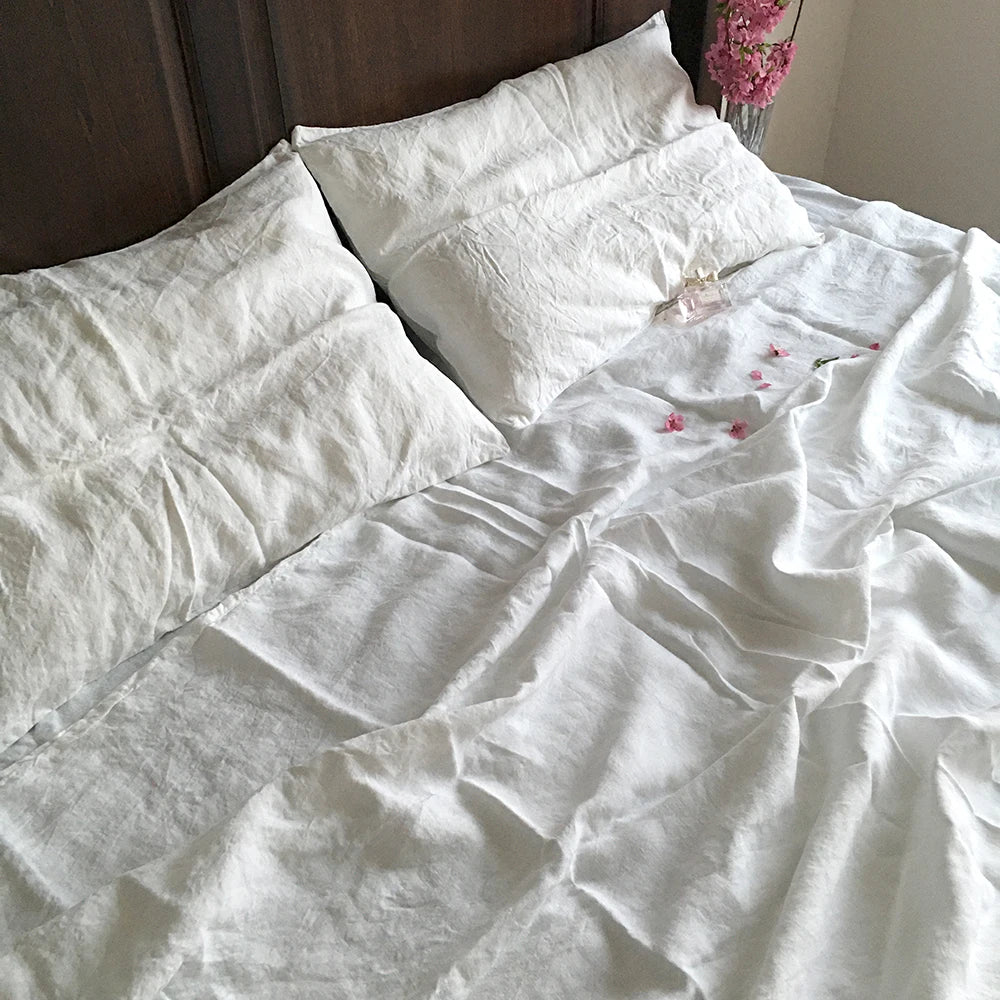 Pure Organic Flax Linen Bedding Set