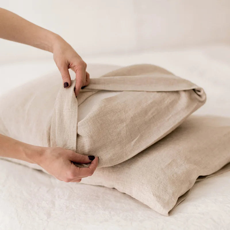 Pure Organic Flax Linen Bedding Set