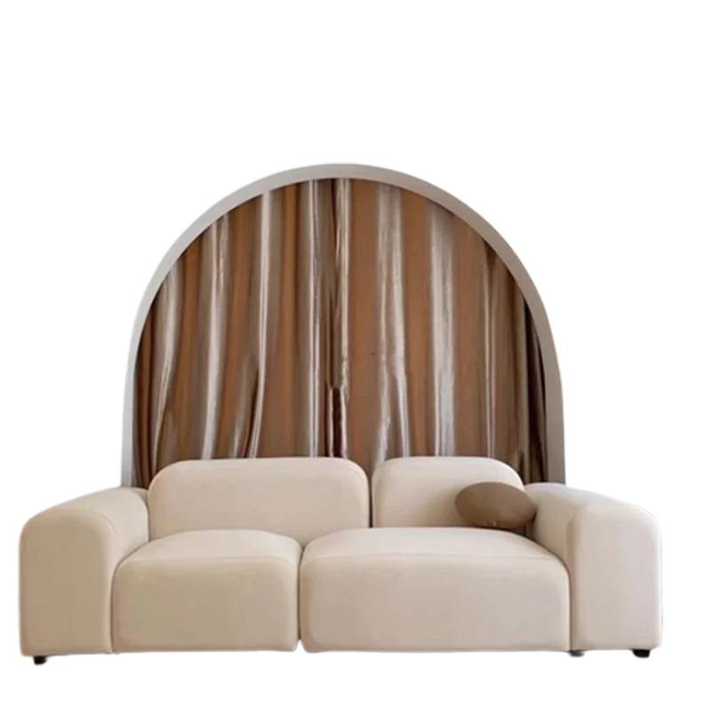 Nordic White Living Room Sofas Modern Minimalist Lazy Luxury Living Room Sofas Sectional Arm Chair Fauteuils Salon Furniture