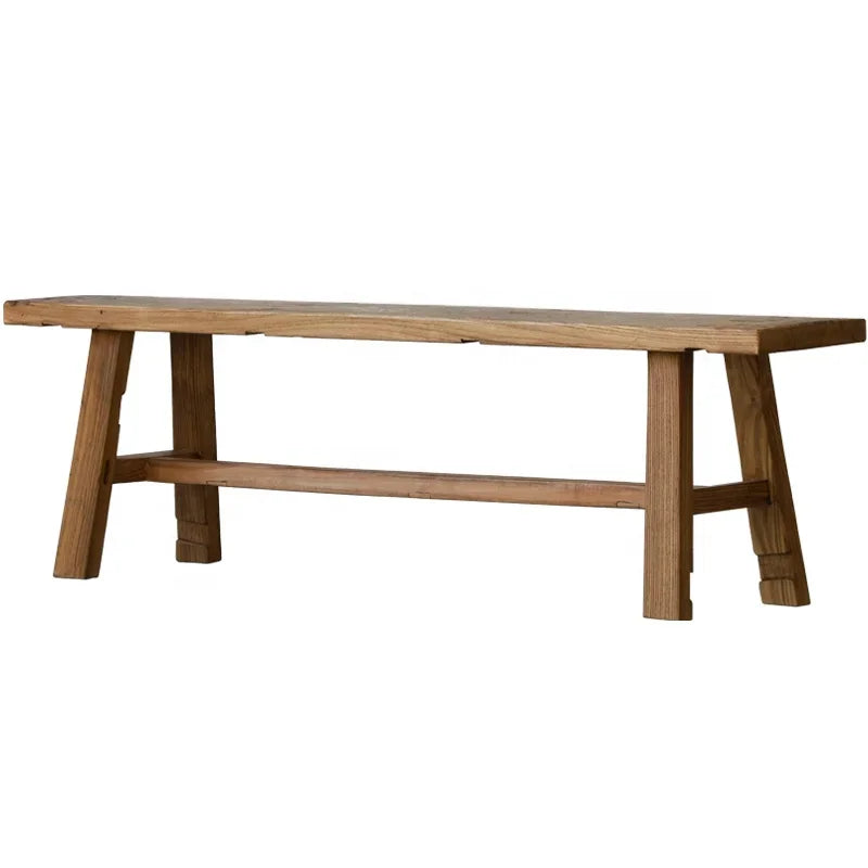 Chinese traditional reclaimed reproduction bench reclaimed wooden old long bench custom simple wooden bench