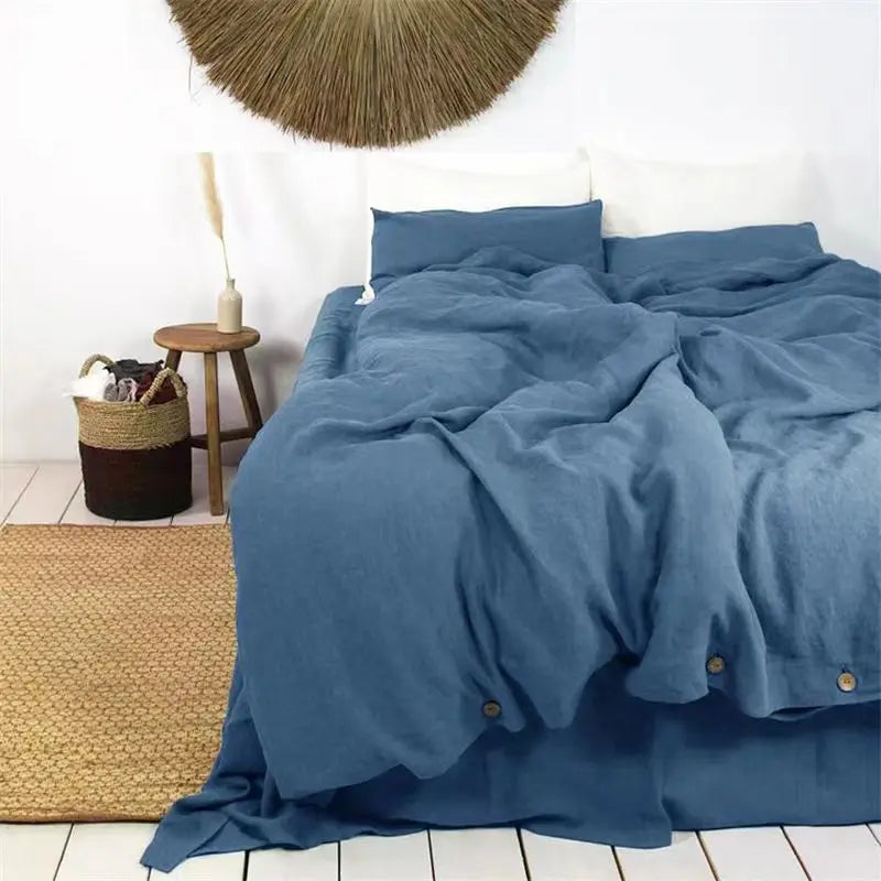 100% French Linen Duvet Cover – Natural Comfort and Style