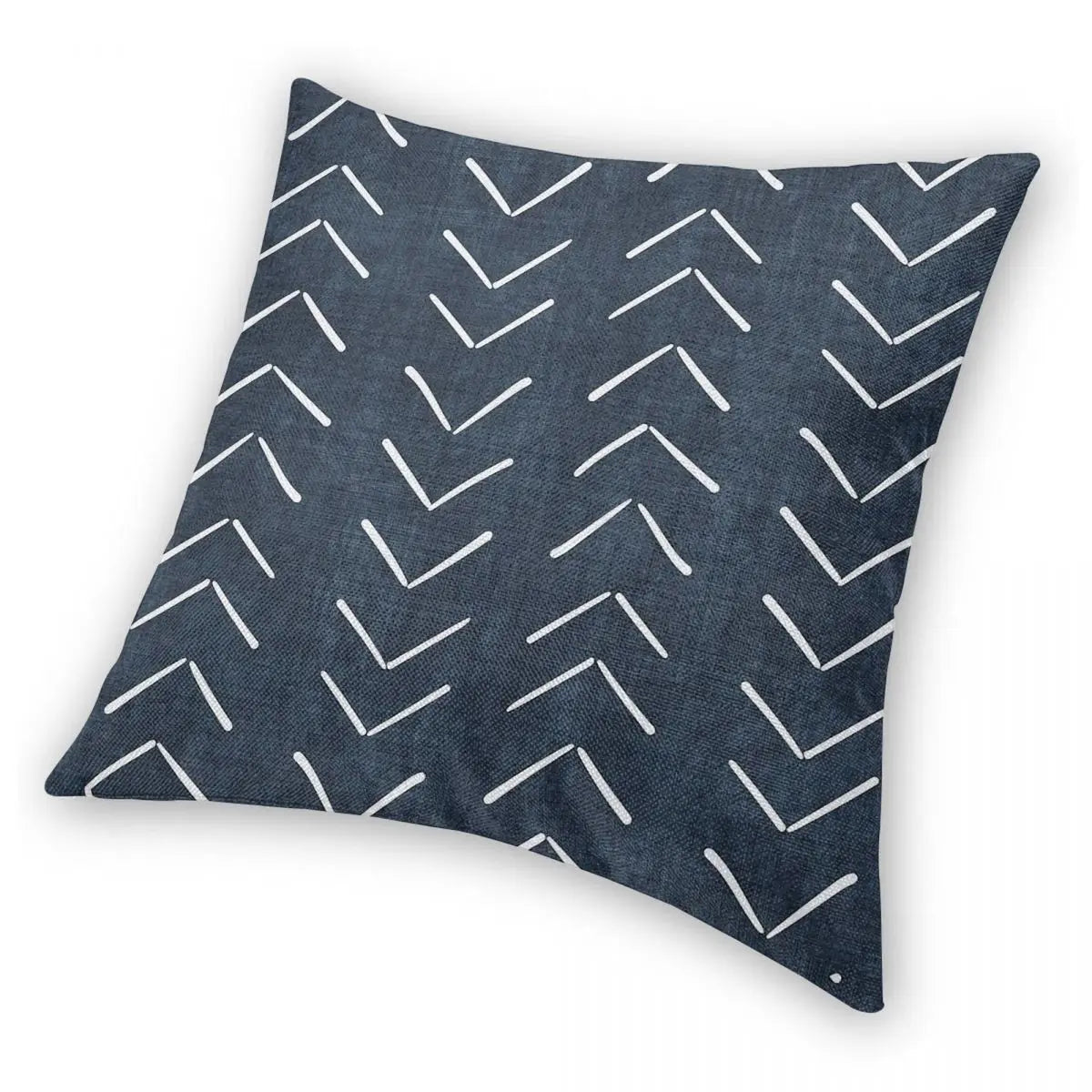 Boho Big Arrows In Navy Square Pillowcase Polyester Linen Velvet Printed Zip Decor Pillow Case Car Cushion Cover