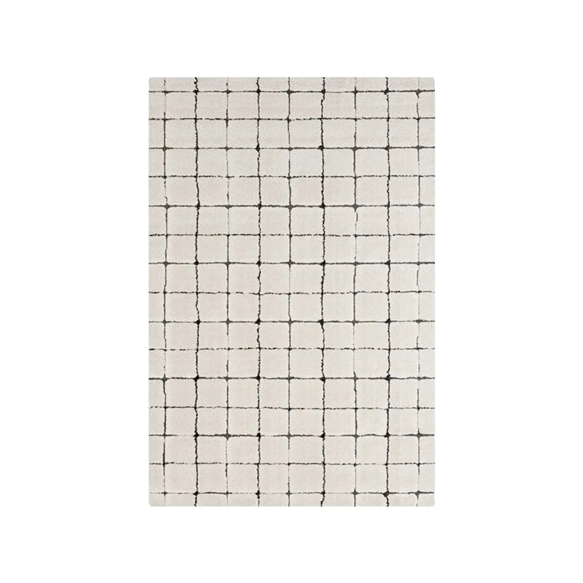 Nordic Style Carpet for Living Room Beige Plaid Thick Area Rug Soft Fluffy Thick Floor Mat Bedroom Bedside Morocco Luxury Carpet