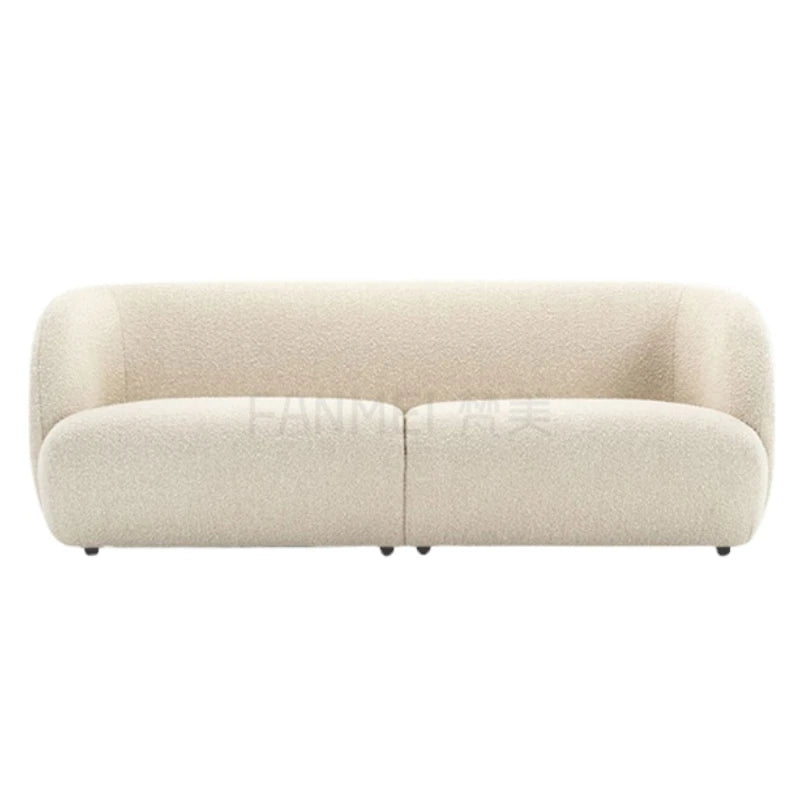 Minimalist Modern Living Room Sofa Luxury White 2 Seater Armchair Living Room Sofa Floor Curved Mueble Household Products