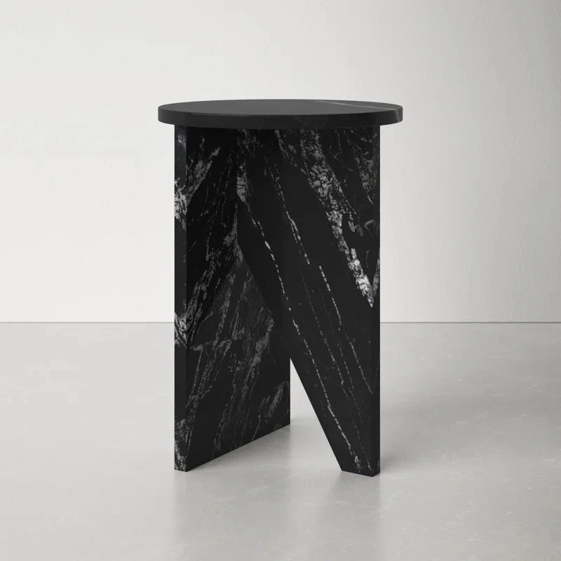 Nordic Light Luxury Natural Marble Side Table