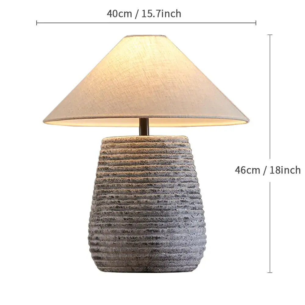 Wabi-Sabi Ceramic Table Lamp