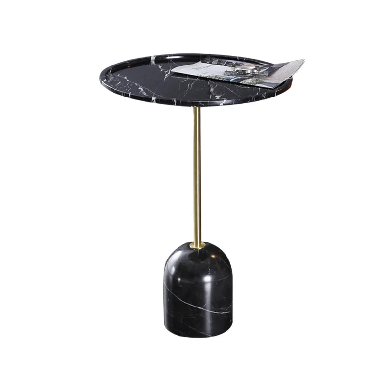 Hot Sale Room Furniture Luxury Round Legs Modern Marble Small Coffee Table Sofa Side Table