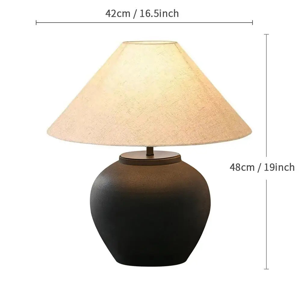 Wabi-Sabi Ceramic Table Lamp