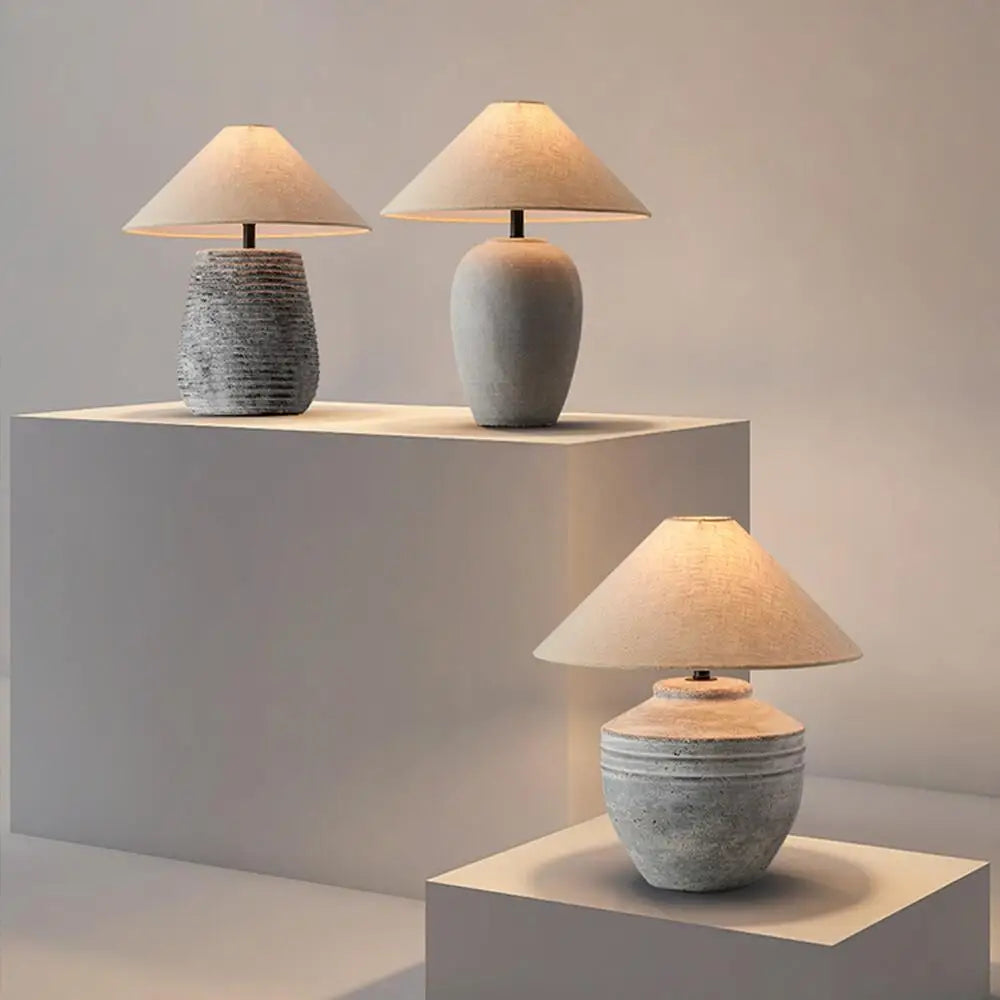 Wabi-Sabi Ceramic Table Lamp