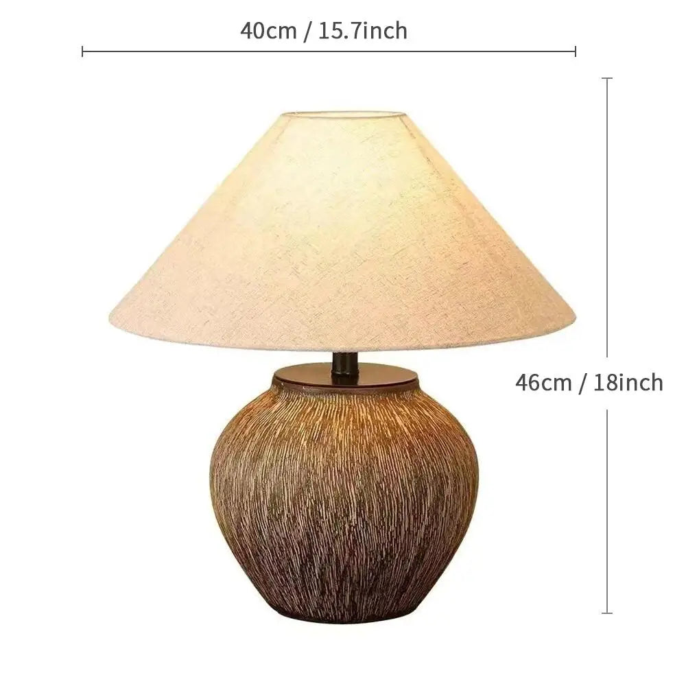 Wabi-Sabi Ceramic Table Lamp