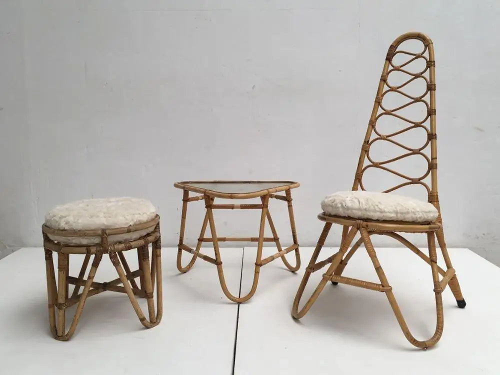 Low Price Stool Furniture Rattan Modern Rattan Hand Made New Hot Design High Quality