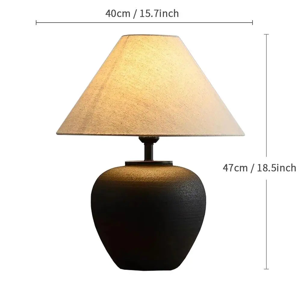 Wabi-Sabi Ceramic Table Lamp