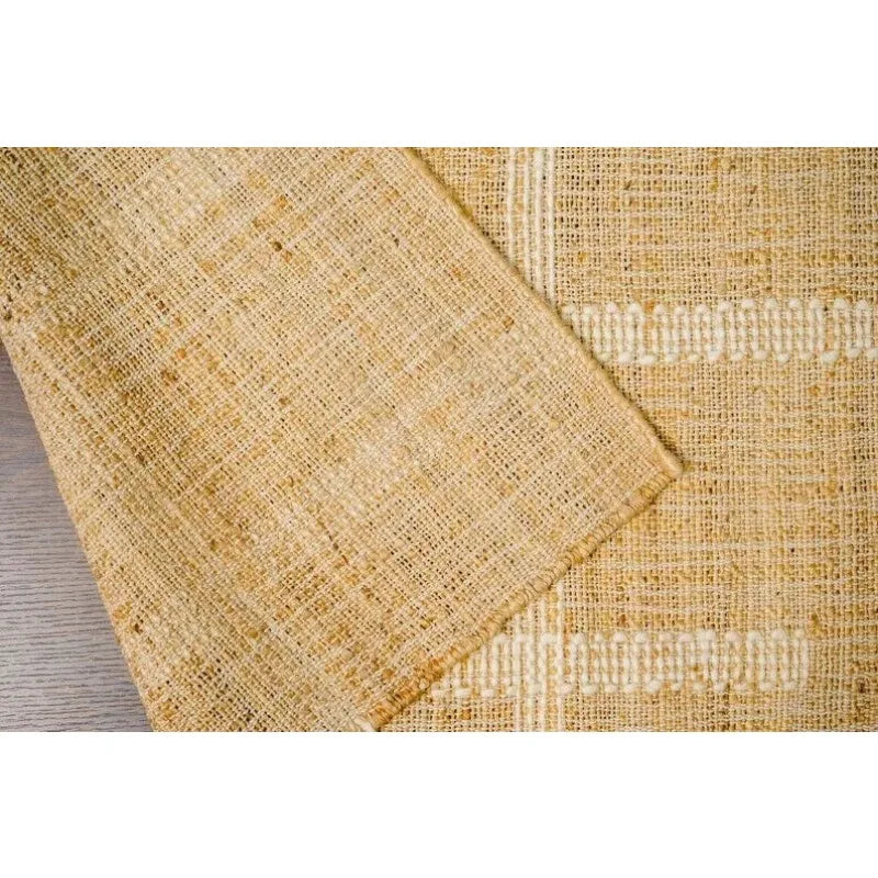 Rug 100% Jute Cotton Handmade Reversible Area Carpet Modern Living Runner Rugs