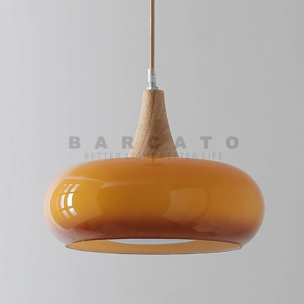 Italy Denmark Middle Orange Chandelier Retro Modern Decoration Ceiling Light Restaurant Study Cafe Coffee Table Bar Pendant Lamp