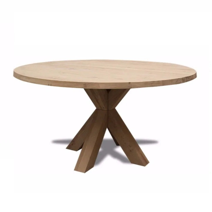 100% Natural Mango Wood Round Dining Table