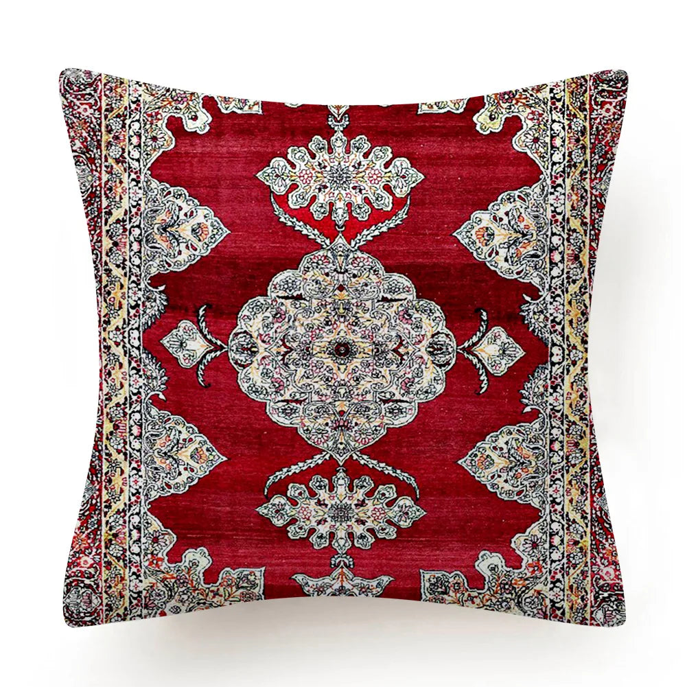 Bohemian Ethnic Pillowcase Indian Boho Turkish Pillow Case Home Decor Living Room Sofa Throw Cushion Cover Room Aesthetics 45x45