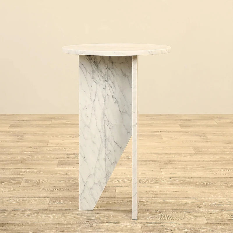 Nordic Light Luxury Natural Marble Side Table