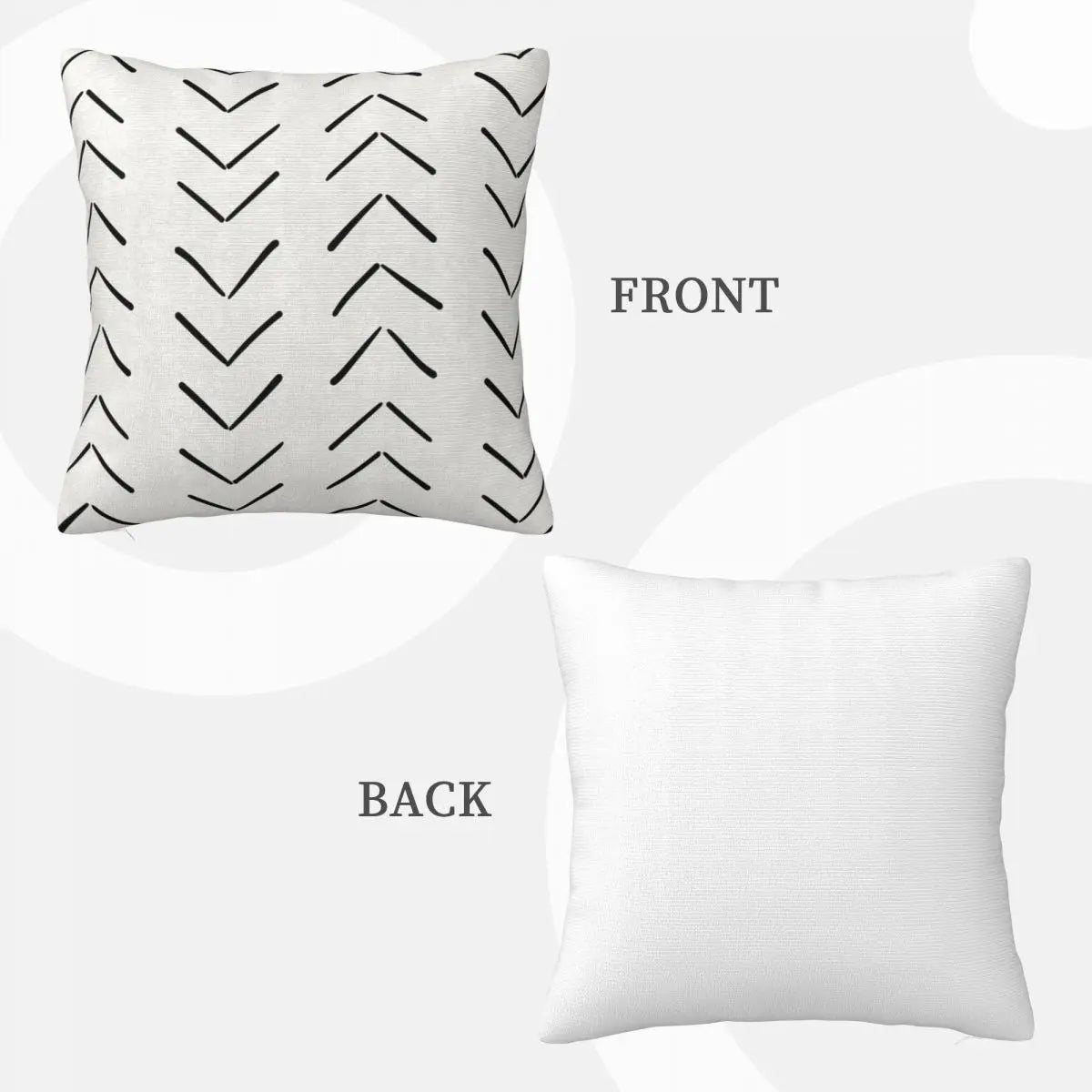 Boho Big Arrows In White And Black Pillowcases Pillow Case Covers Cushions For Living Room Pillow Case Pillow Cover