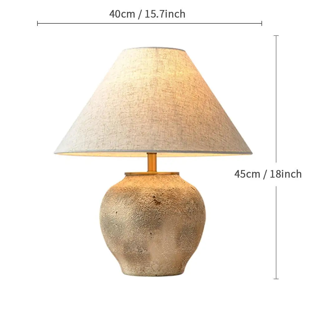 Wabi-Sabi Ceramic Table Lamp