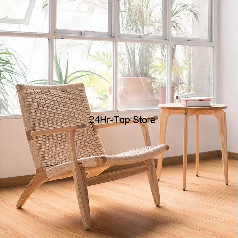 Rattan Living Room Chairs Modern Leisure Balcony Armchair Home Furniture Lazy Single Sofa Chair Dining Chair C