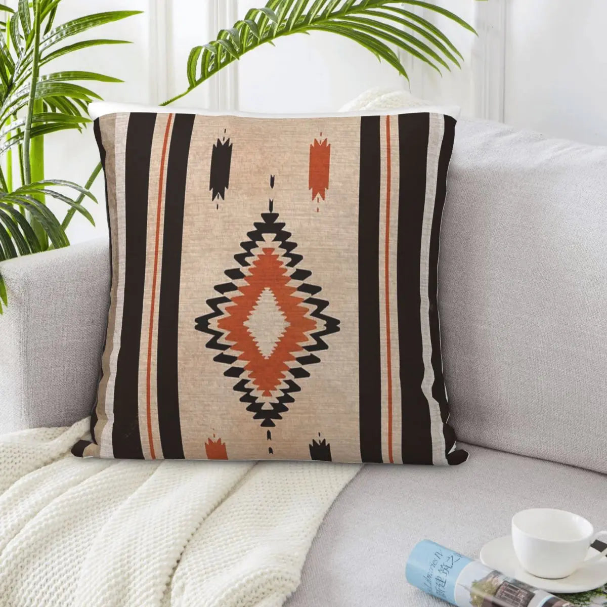 Boho Bohemian Illustration Art Texture Cushion Home Decor Items Decoration For Bedroom Pillow Case Pillow Cover