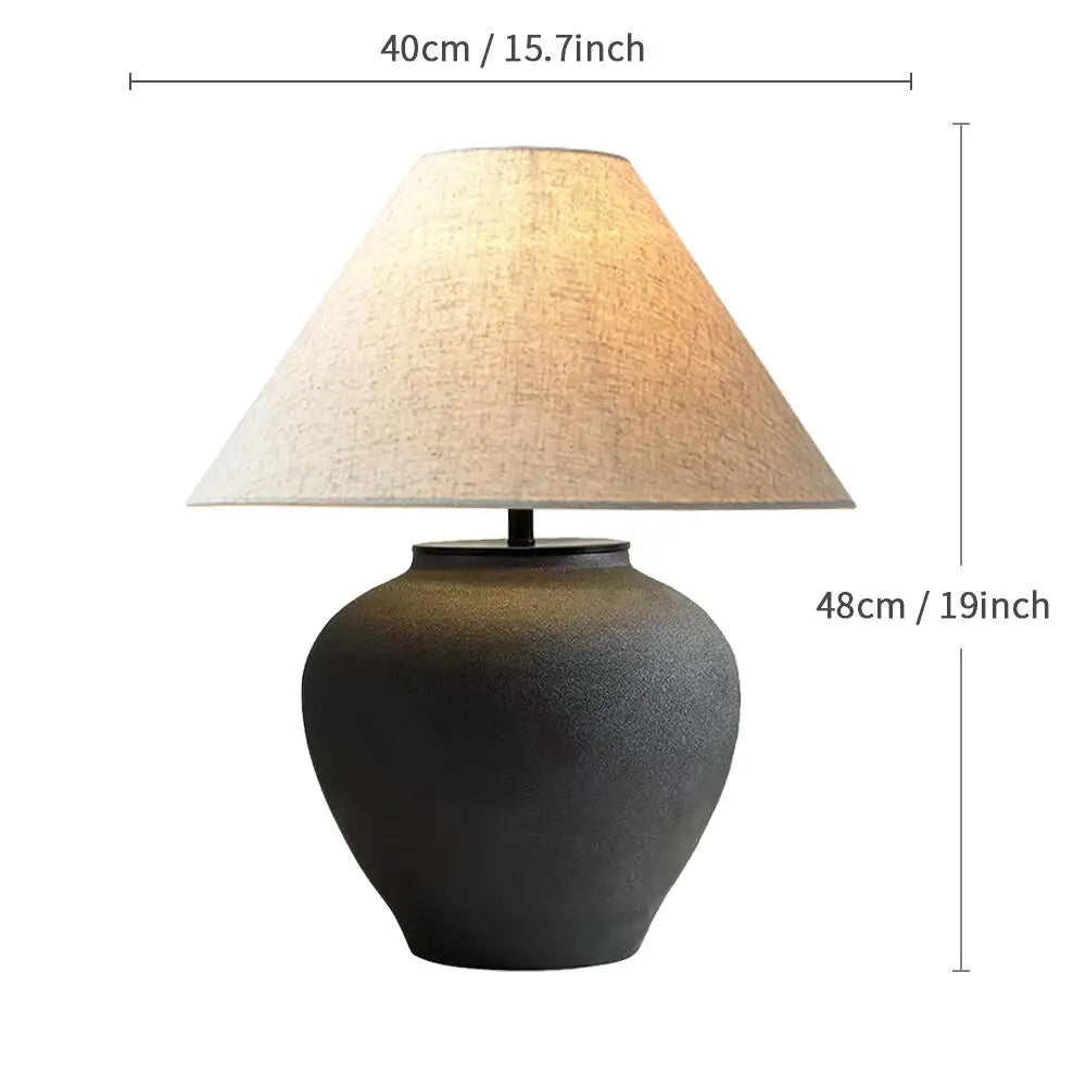 Wabi-Sabi Ceramic Table Lamp