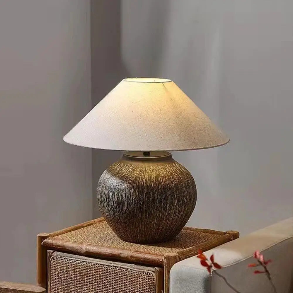 Wabi-Sabi Ceramic Table Lamp