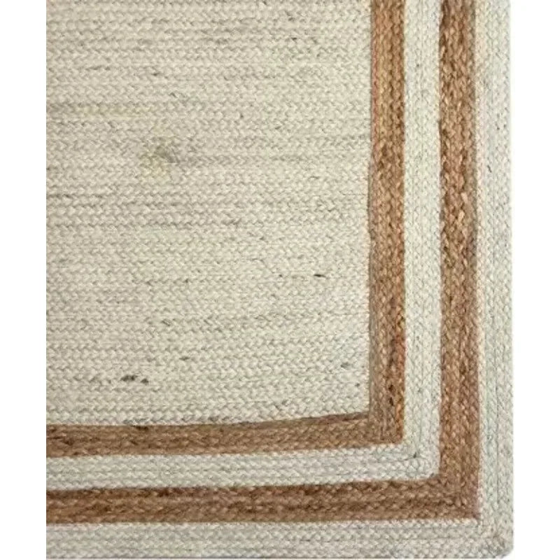 Rug 100% Natural Braided Jute Runner Handmade Carpet Modern Rustic Look Area Rug