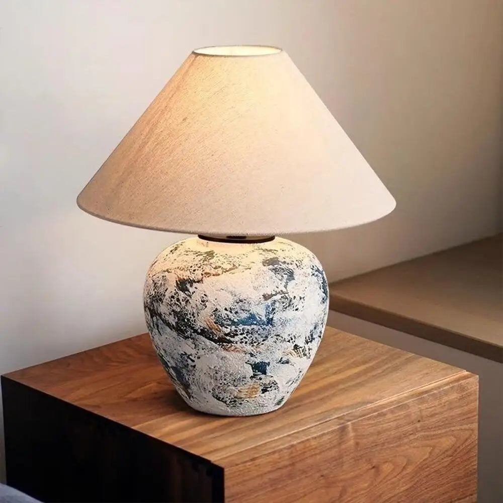 Wabi-Sabi Ceramic Table Lamp