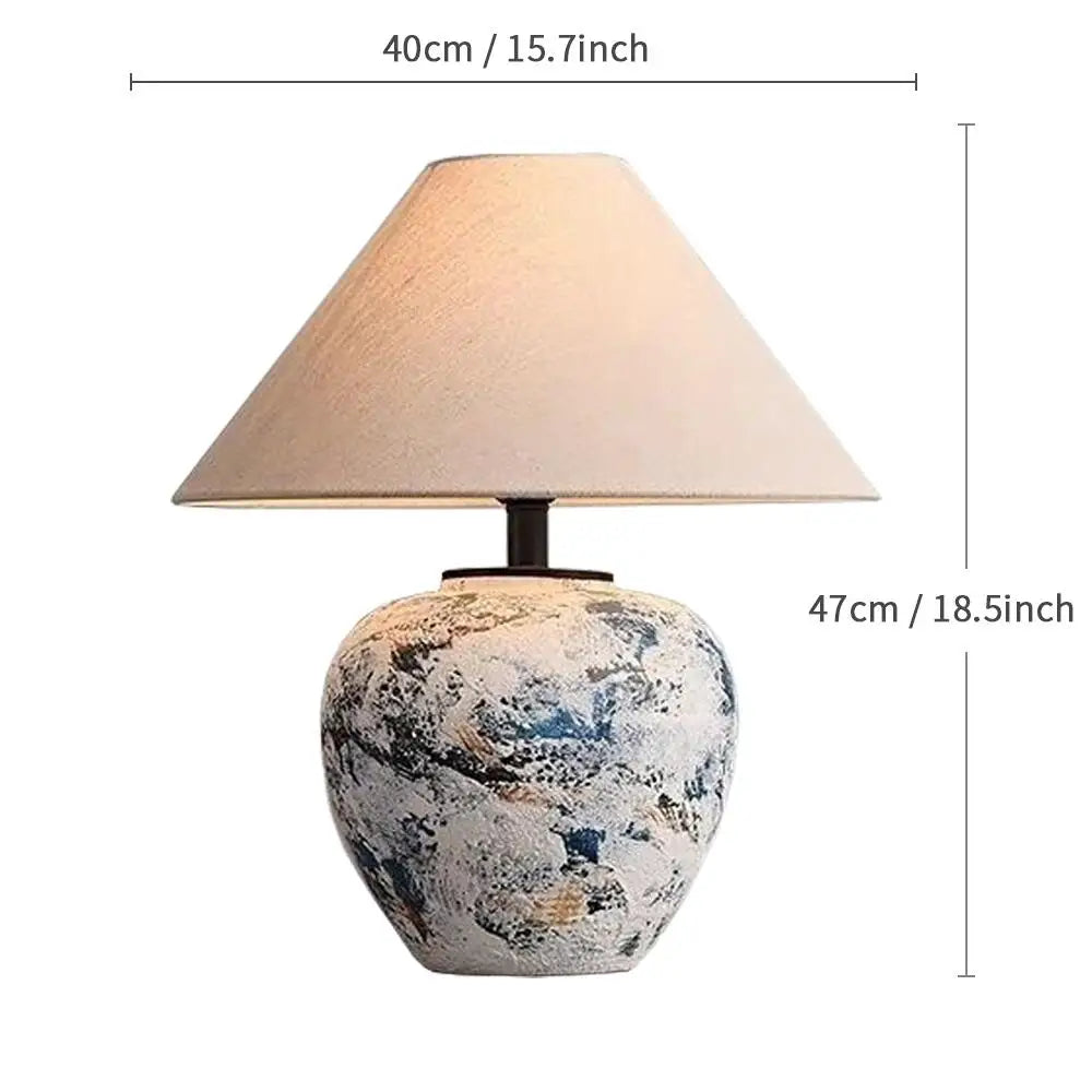 Wabi-Sabi Ceramic Table Lamp