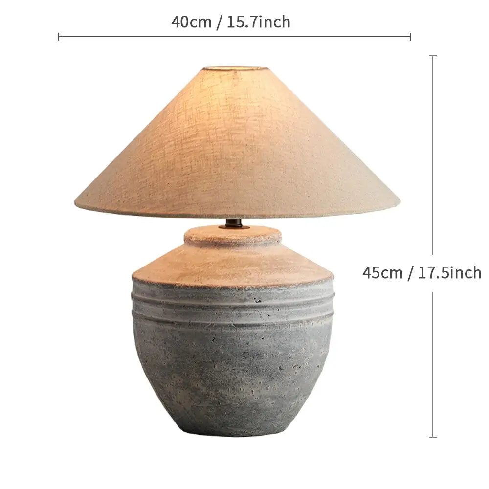 Wabi-Sabi Ceramic Table Lamp