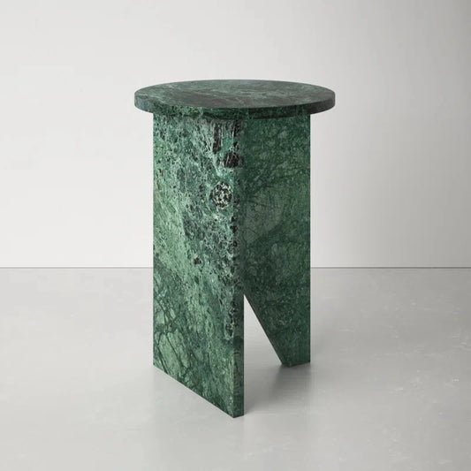 Nordic Light Luxury Natural Marble Side Table