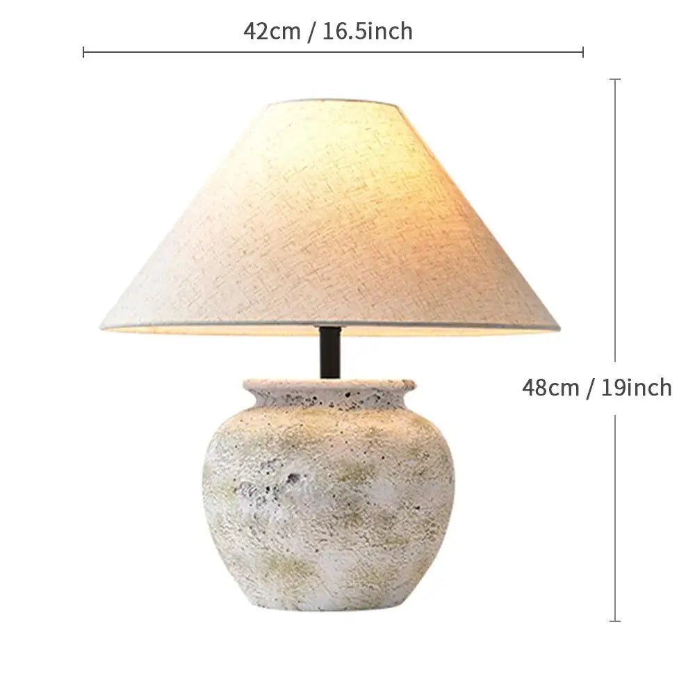 Wabi-Sabi Ceramic Table Lamp