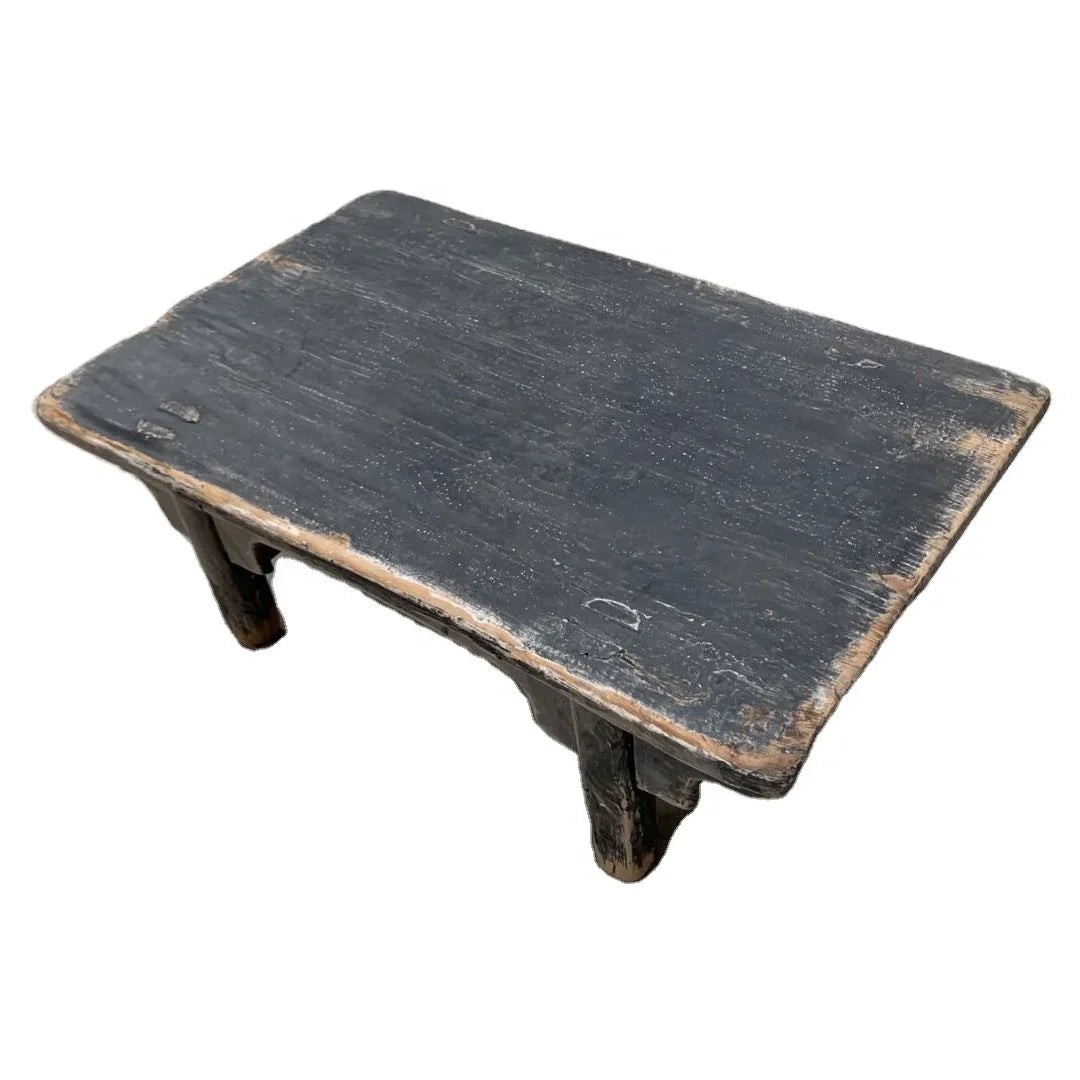 Nordic style Antique Small Reclaimed Wood Sofa End Coffee Side Table Living Room Coffee Side Table