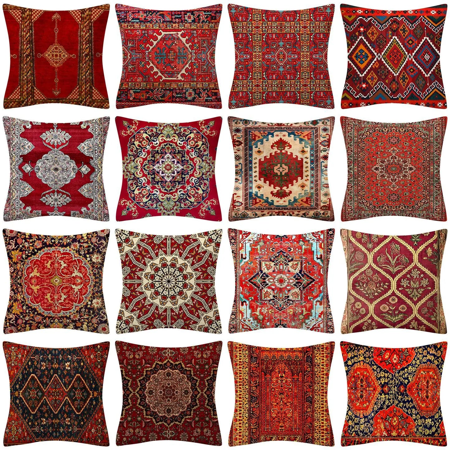 Bohemian Ethnic Pillowcase Indian Boho Turkish Pillow Case Home Decor Living Room Sofa Throw Cushion Cover Room Aesthetics 45x45